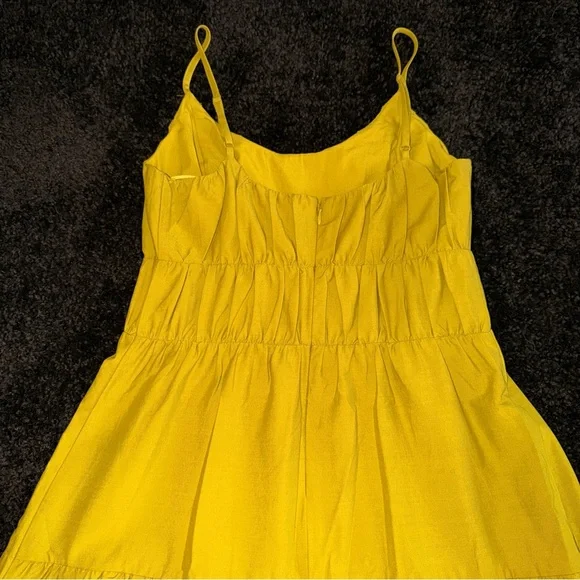 EXPRESS Pleated Tiered Poplin Maxi Dress NWOT Size XS - Picture 7 of 10